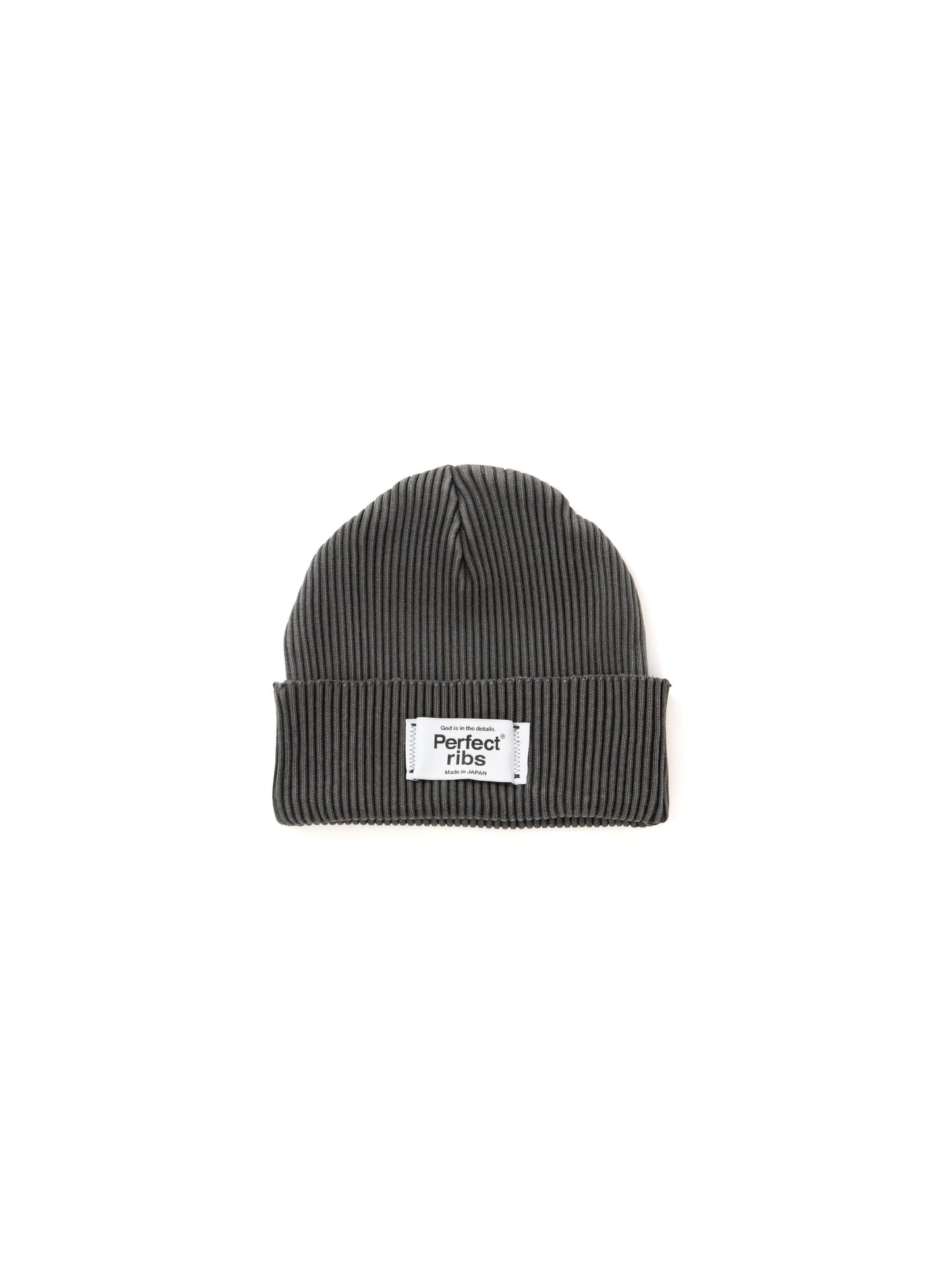 【Perfect ribs® - パーフェクトリブス】Rib Beanie Cap / Fade Black(ニット帽/フェードブラック)
