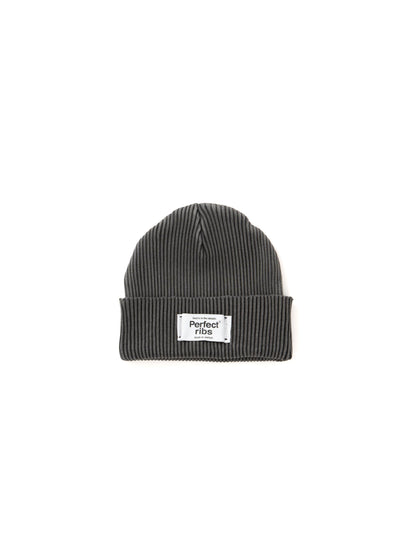 【Perfect ribs® - パーフェクトリブス】Rib Beanie Cap / Fade Black(ニット帽/フェードブラック)