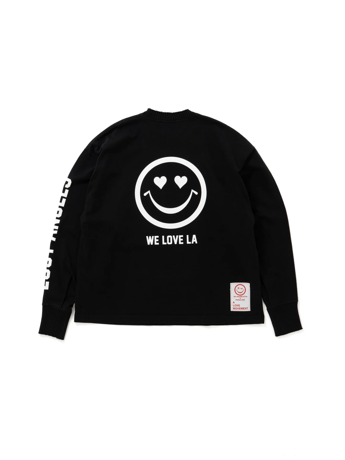 【Perfect ribs®×ALM】W ♥ LA Long Sleeve T Shirts / Black(Tシャツ/ブラック)