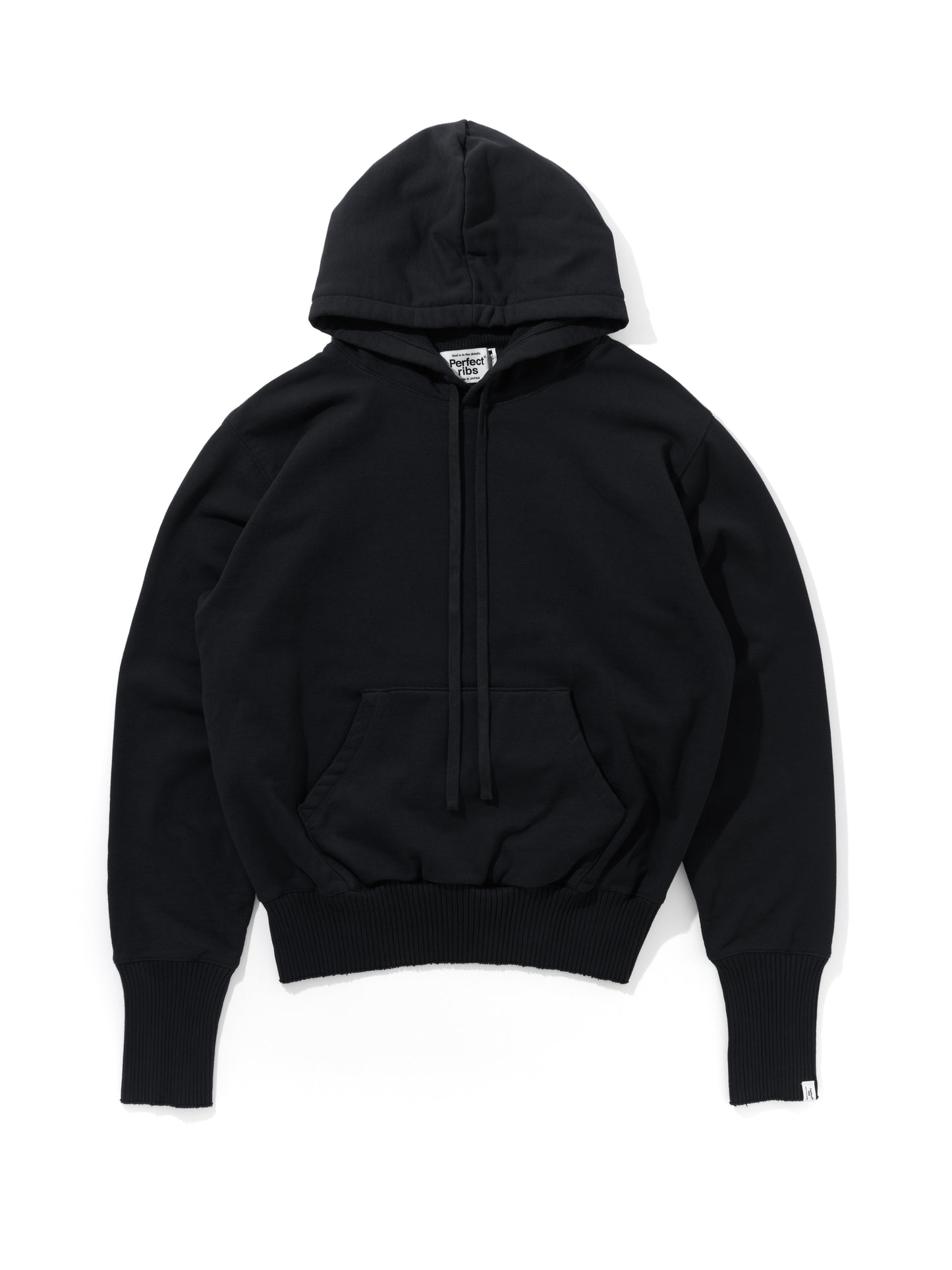 【Perfect ribs® - パーフェクトリブス】Basic Hoodie / BLACK (パーカー/ブラック)