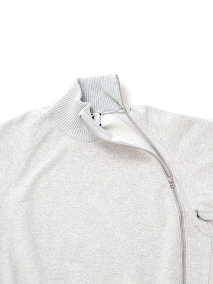 【Perfect ribs® - パーフェクトリブス】Zip Turtle Neck Sweat Shirt / HEATHER GRAY(タートルネックスウェットシャツ/ヘザーグレー)