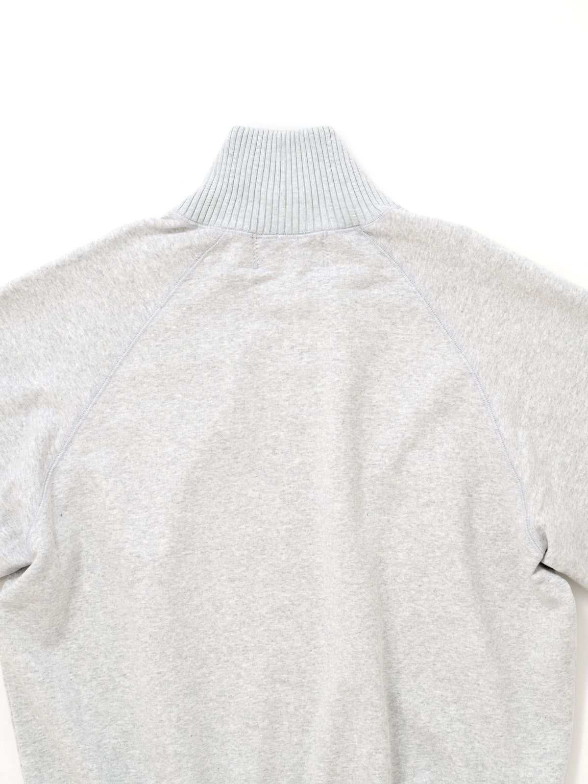 【Perfect ribs® - パーフェクトリブス】Zip Turtle Neck Sweat Shirt / HEATHER GRAY(タートルネックスウェットシャツ/ヘザーグレー)