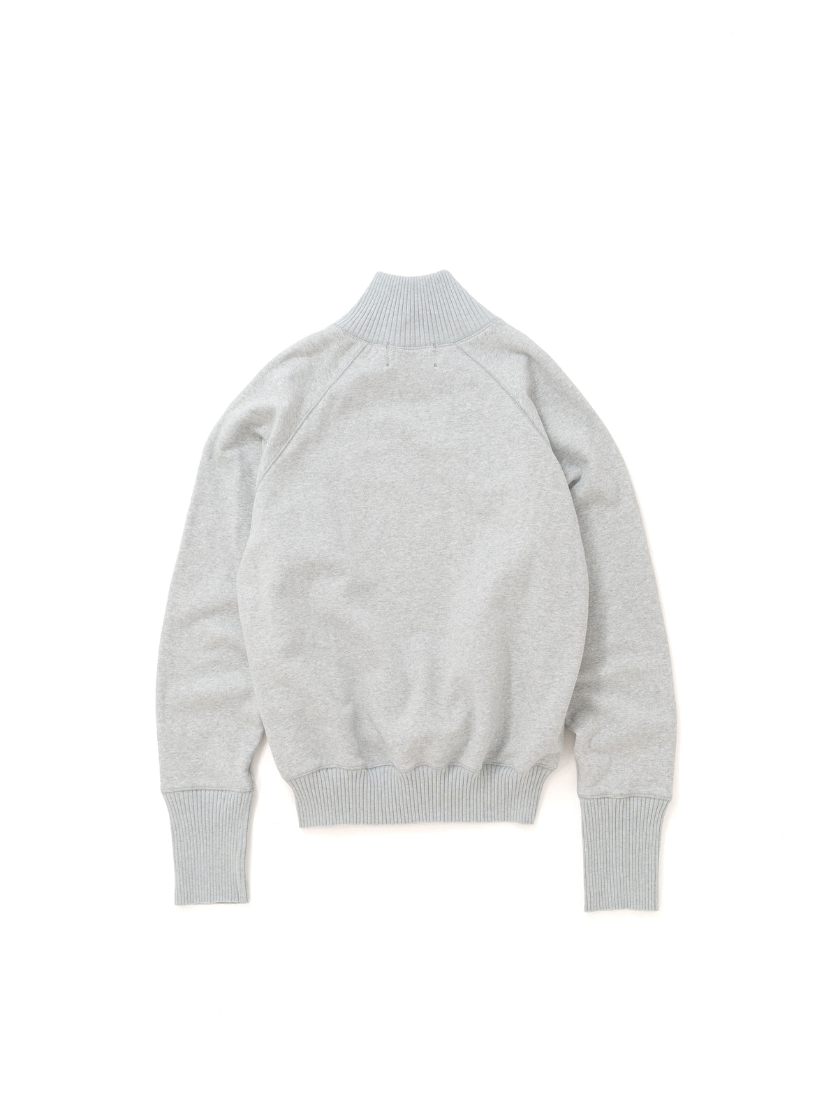 【Perfect ribs® - パーフェクトリブス】Zip Turtle Neck Sweat Shirt / HEATHER GRAY(タートルネックスウェットシャツ/ヘザーグレー)