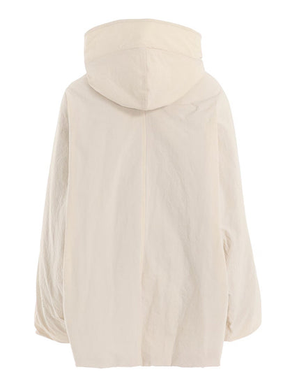 【Y's - ワイズ】NY/ VINTAGE OXFORD HOODIE COAT / OFF WHITE (コート/オフホワイト)