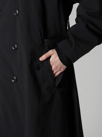 【Y's - ワイズ】NY/ VINTAGE OXFORD TRENCH COAT / BLACK (コート/ブラック)