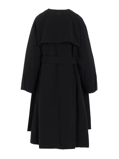 【Y's - ワイズ】NY/ VINTAGE OXFORD TRENCH COAT / BLACK (コート/ブラック)
