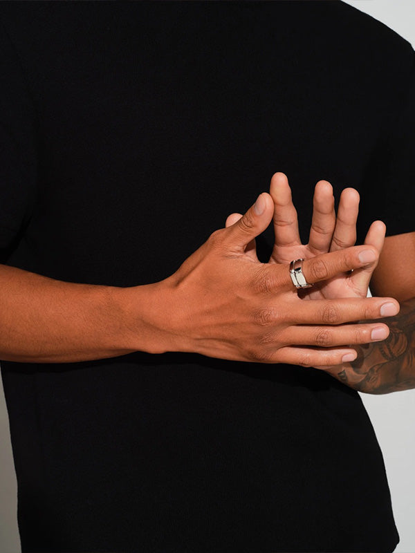 【TOM WOOD - トムウッド】Umi Band Ring Medium(リング/シルバー)