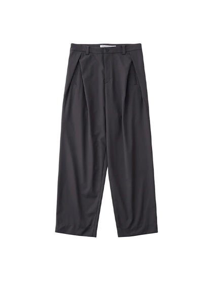 【White Mountaineering - ホワイトマウンテニアリング】SOLOTEX 2 TUCK WIDE PANTS / CHARCOAL(パンツ/チャコール)