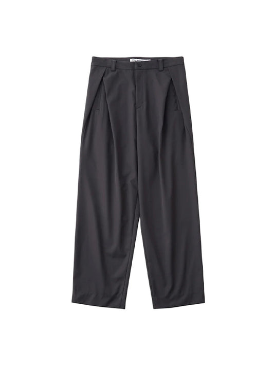 【White Mountaineering - ホワイトマウンテニアリング】SOLOTEX 2 TUCK WIDE PANTS / CHARCOAL(パンツ/チャコール)