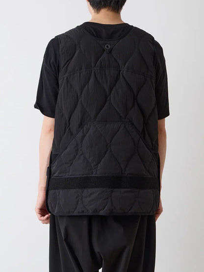 【White Mountaineering - ホワイトマウンテニアリング】WM × TAION QUILTING DOWN VEST / BLACK (ベスト/ブラック)