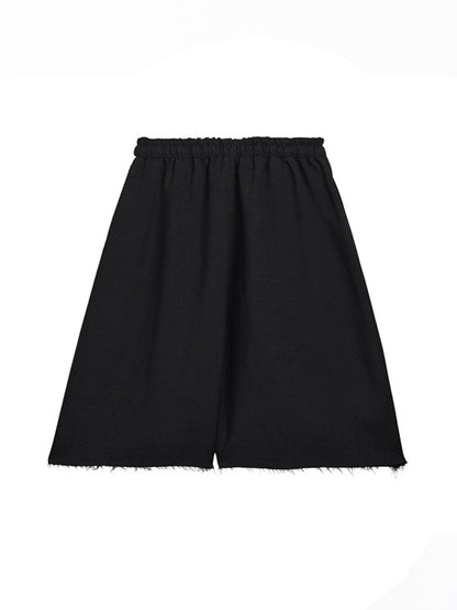【Y-3 -ワイスリー】SPORT UNIFORM RAW CUT 3 STRIPES SHORTS / BLACK (パンツ/ブラック)
