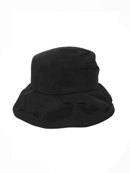 【Y's - ワイズ】POLYESTER TUCKED CASABLANCA / BLACK (ハット/ブラック)