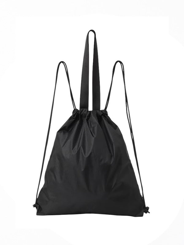 【Y's - ワイズ】POLYESTER LOGO KNAPSACK / BLACK (バッグ/ブラック)