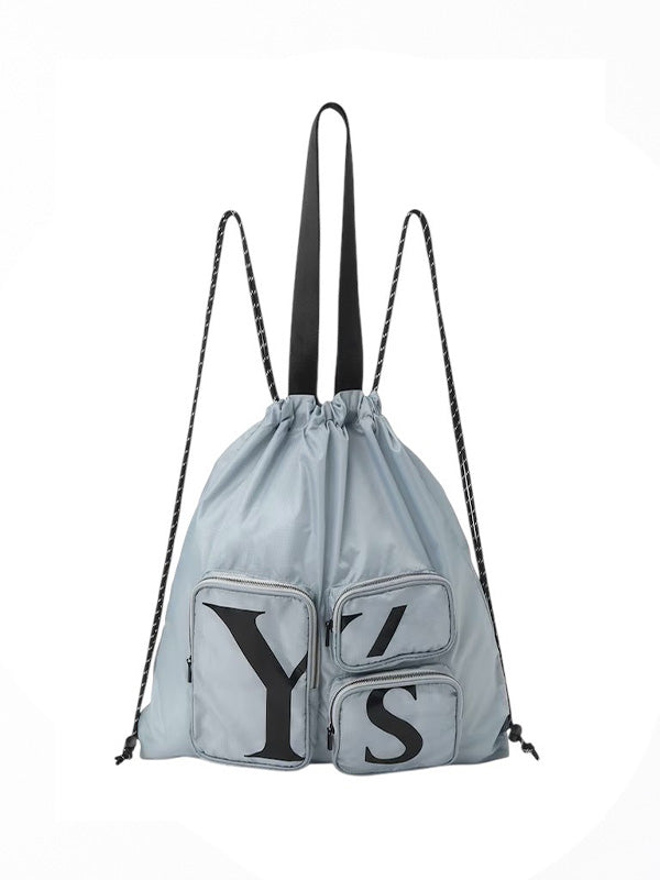 【Y's - ワイズ】POLYESTER LOGO KNAPSACK / LIGHT BLUE (バッグ/ライトブルー)