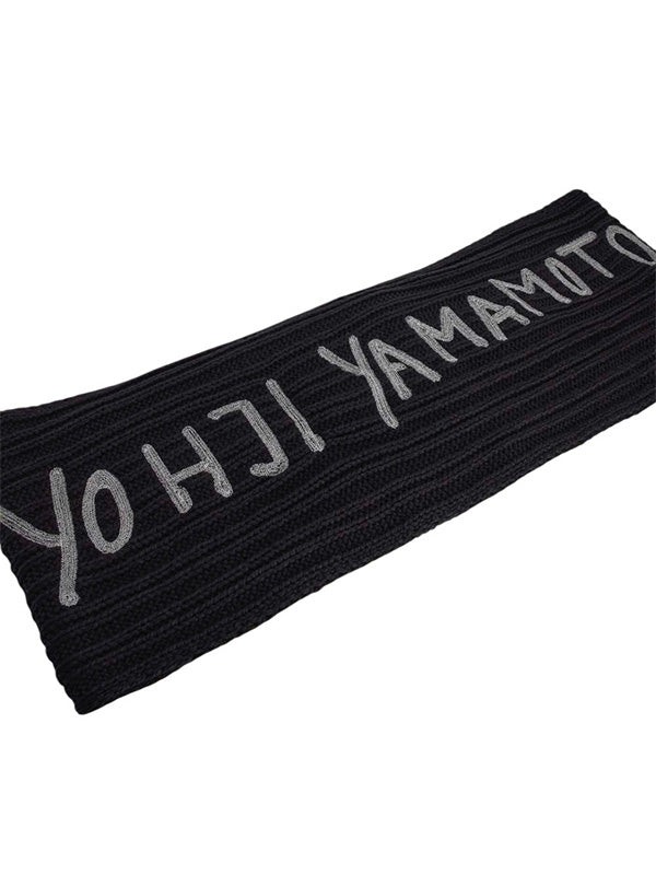 【Y-3 -ワイスリー】CHUNKY KNIT SCARF / BLACK(マフラー/ブラック)