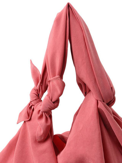 【Y's - ワイズ】TA/PE CREPE DE CHINE MINI FUROSHIKI BAG / PINK (バッグ/ピンク)