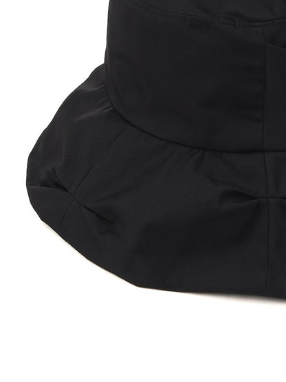 【Y's - ワイズ】POLYESTER TUCKED CASABLANCA / BLACK (ハット/ブラック)