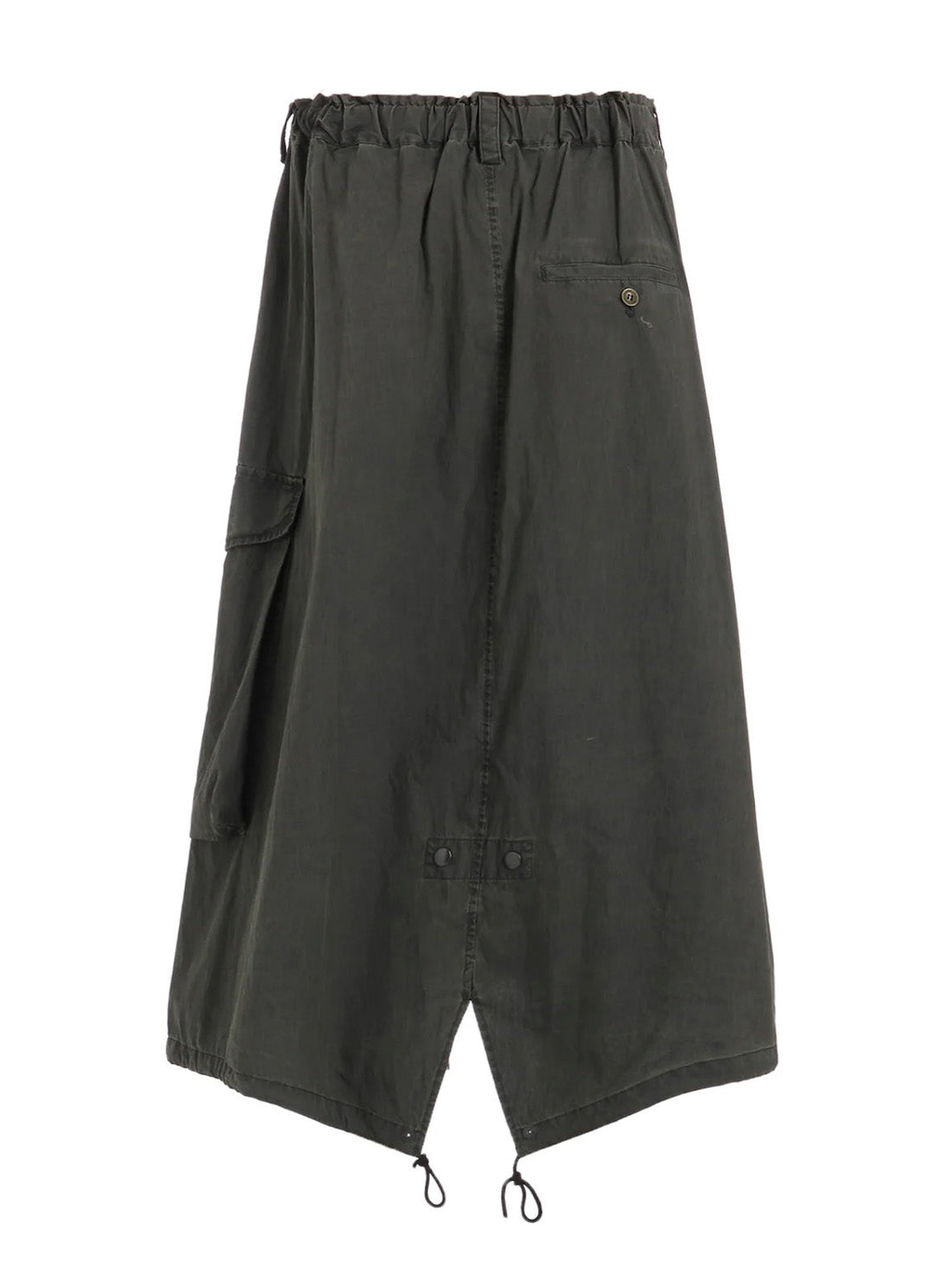 【Y's - ワイズ】C/N PIGMENT COATED FISH TAIL SKIRT  / KHAKI (スカート/カーキ)