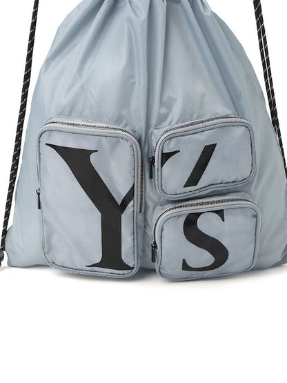【Y's - ワイズ】POLYESTER LOGO KNAPSACK / LIGHT BLUE (バッグ/ライトブルー)