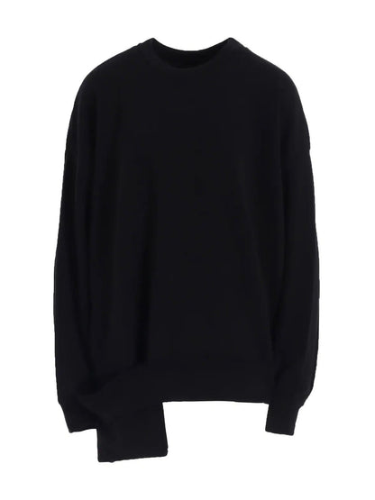 【Y's - ワイズ】SOFT FRENCHTERRY RIGHT POCKET SWEATSHIRT / BLACK (スウェット/ブラック)