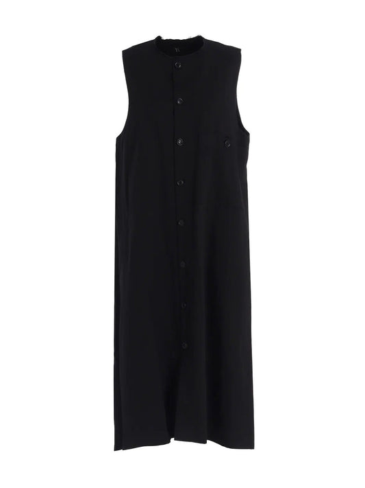 【Y's - ワイズ】[Y's BORN PRODUCT] COTTON TWILL LONG DRESS / BLACK (ドレス/ブラック)
