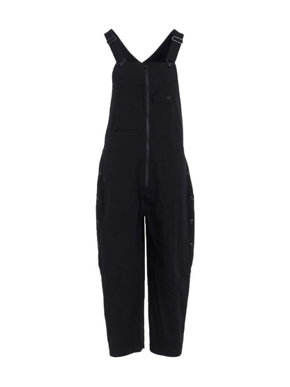 【Y's - ワイズ】[Y's BORN PRODUCT]  COTTON TWILL OVERALL / BLACK (ドレス/ブラック)
