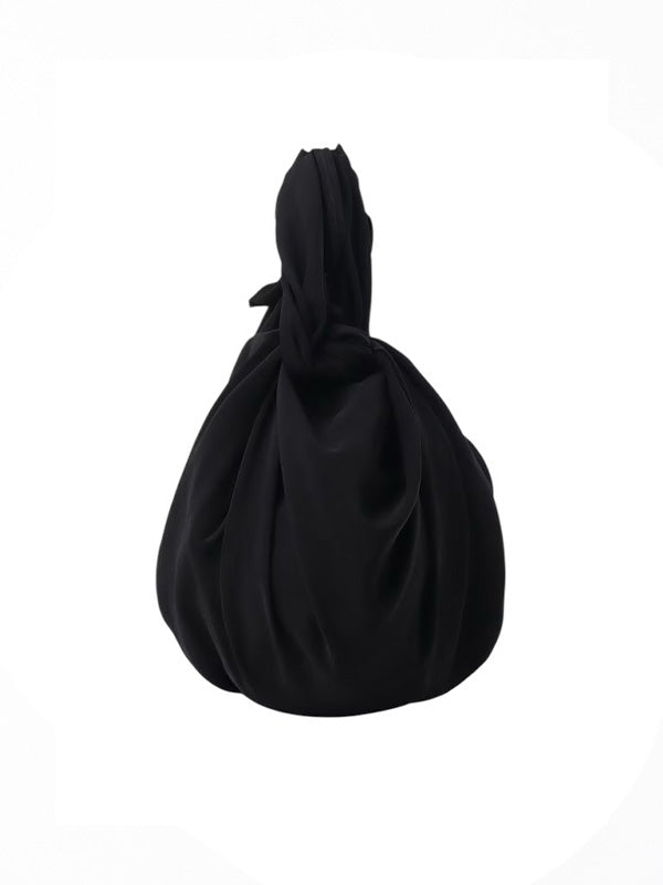 【Y's - ワイズ】TA/PE CREPE DE CHINE MINI FUROSHIKI BAG / BLACK (バッグ/ブラック)