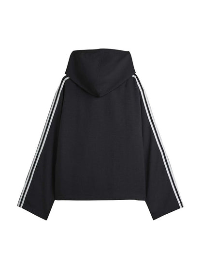 【Y-3 -ワイスリー】HOODED TRACK TOP 3-STRIPES / BLACK(トラックジャケット/ブラック)