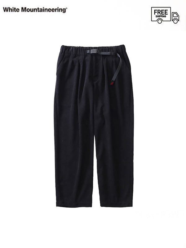 【White Mountaineering - ホワイトマウンテニアリング】WM × GRAMICCI CORDUROY WIDE TAPERED PANTS / BLACK(パンツ/ブラック)